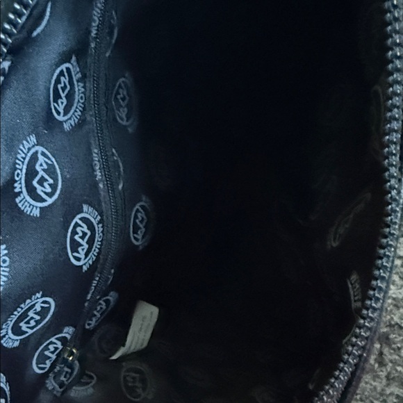 White Mountain Black Faux Leather Embroidered Backpack main image 9